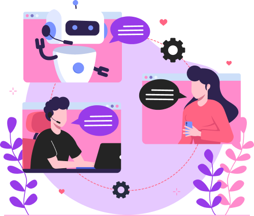 Conversational AI Agents + Human Support